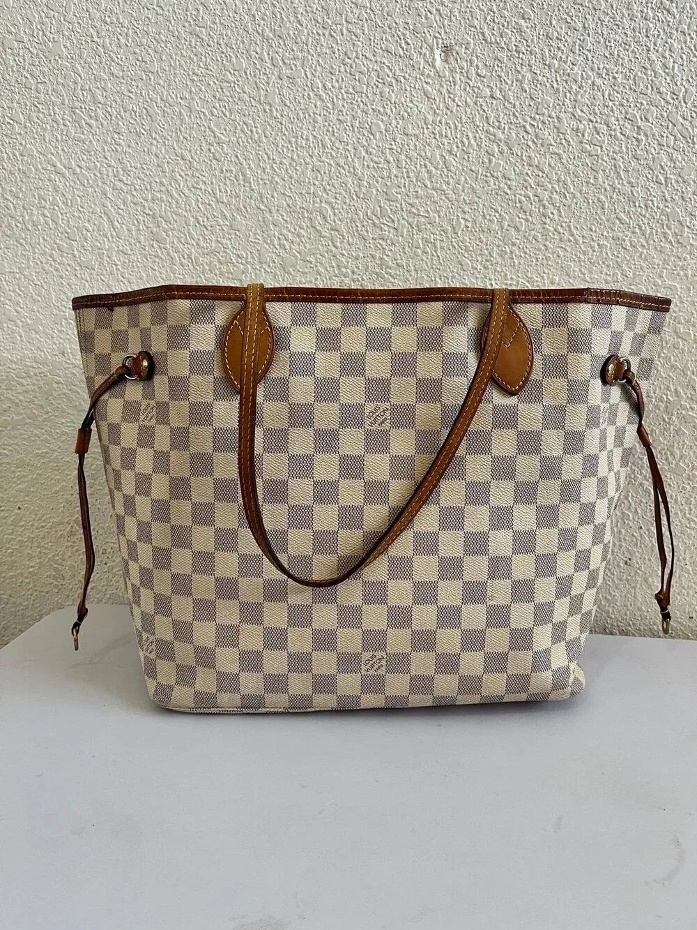 Louis Vuitton Neverfull MM Damier Azur tote bag